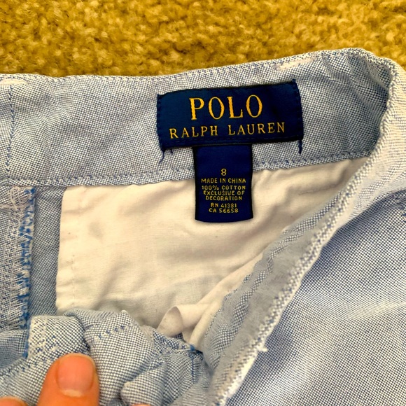POLO Ralph Lauren Boys Chambray Shorts, size 8 - Picture 3 of 5